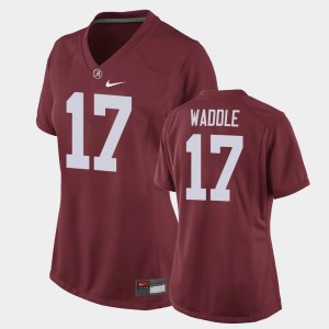 Jaylen Waddle The Tide Game Replica Football #17 Women Jersey - Crimson 453301-697
