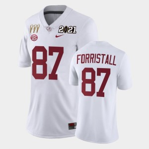 Miller Forristall Bama Women's 3X CFP National Championship #87 Limited Jersey - White 640529-720