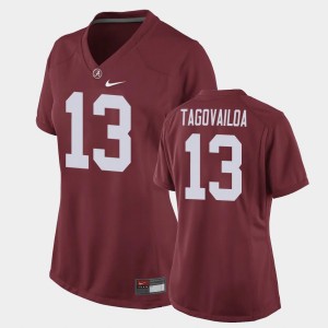 Tua Tagovailoa Bama Replica Football Game Women #13 Jersey - Crimson 544303-195