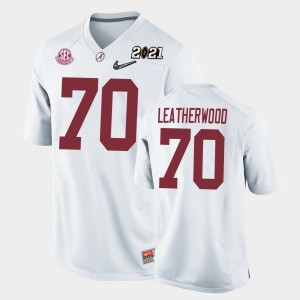 Alex Leatherwood Bama 2021 National Championship Replica Youth #70 Jersey - White 540303-927