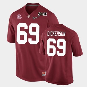 Landon Dickerson University of Alabama Youth Replica #69 2021 National Championship Jerseys - Crimson 215618-240