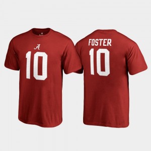 Reuben Foster Bama College Legends Youth Name & Number #10 T-Shirt - Crimson 794227-458